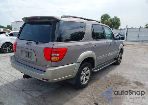 2002 Toyota Sequoia Sr5 V8 из США, поврежденный, VIN 5TDZT34A12S089239